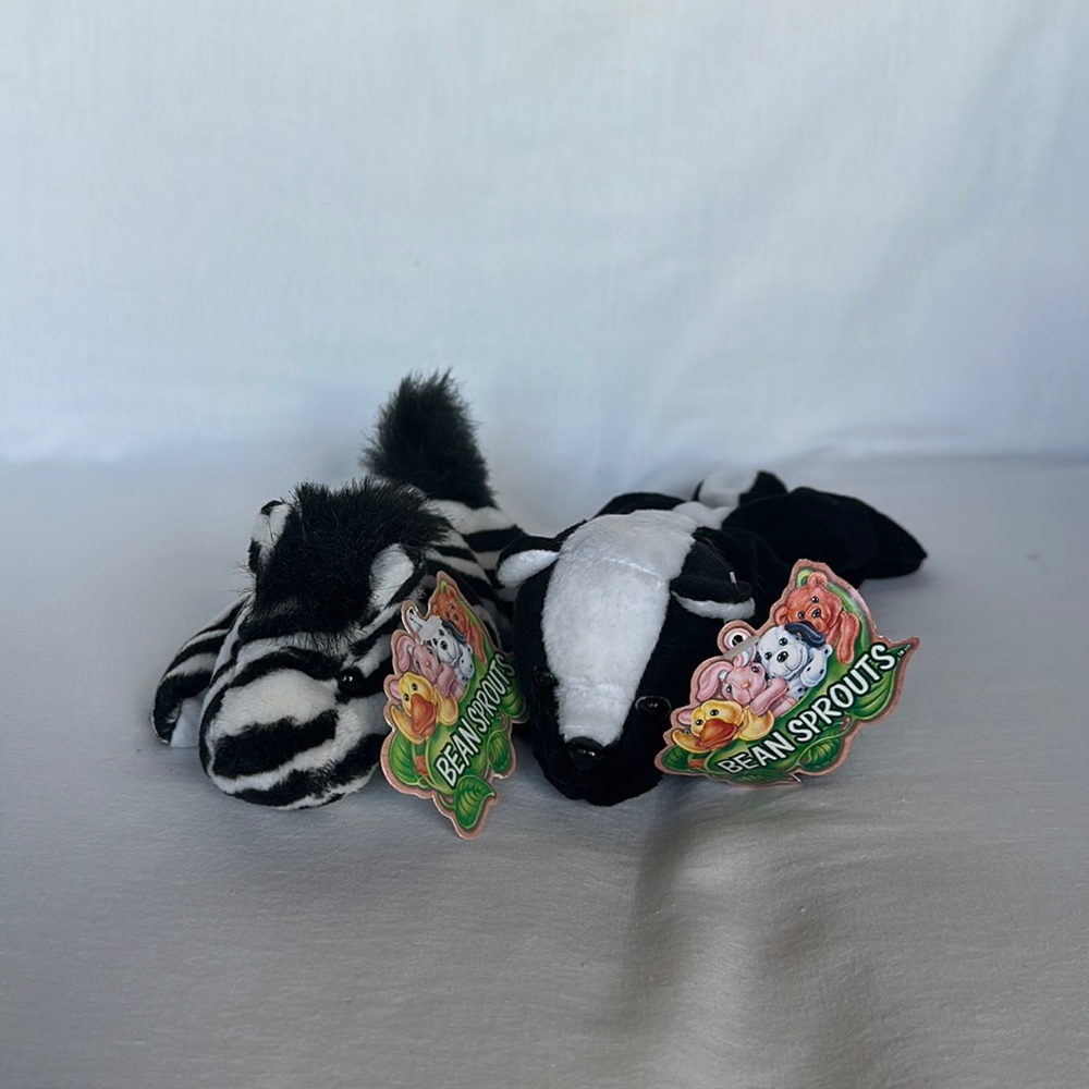 Bean Sprouts Plushies Bundle | Skunk “Sammy” & Zebra “Zak”